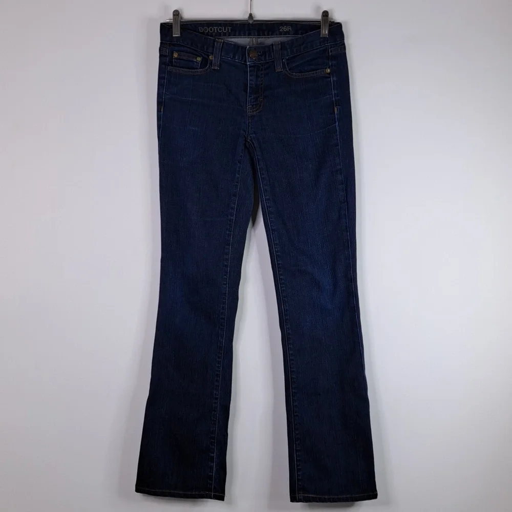 J. Crew Low Rise  Bootcut Blue Jeans Size 26R - Picture 5 of 16